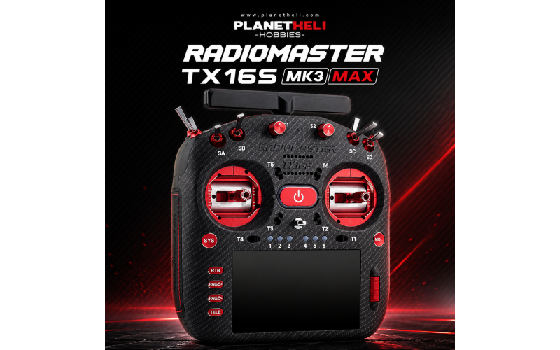 RADIOMASTER TX16S MK3 MAX Radio Controller Mode 2 RED - ELRS Module